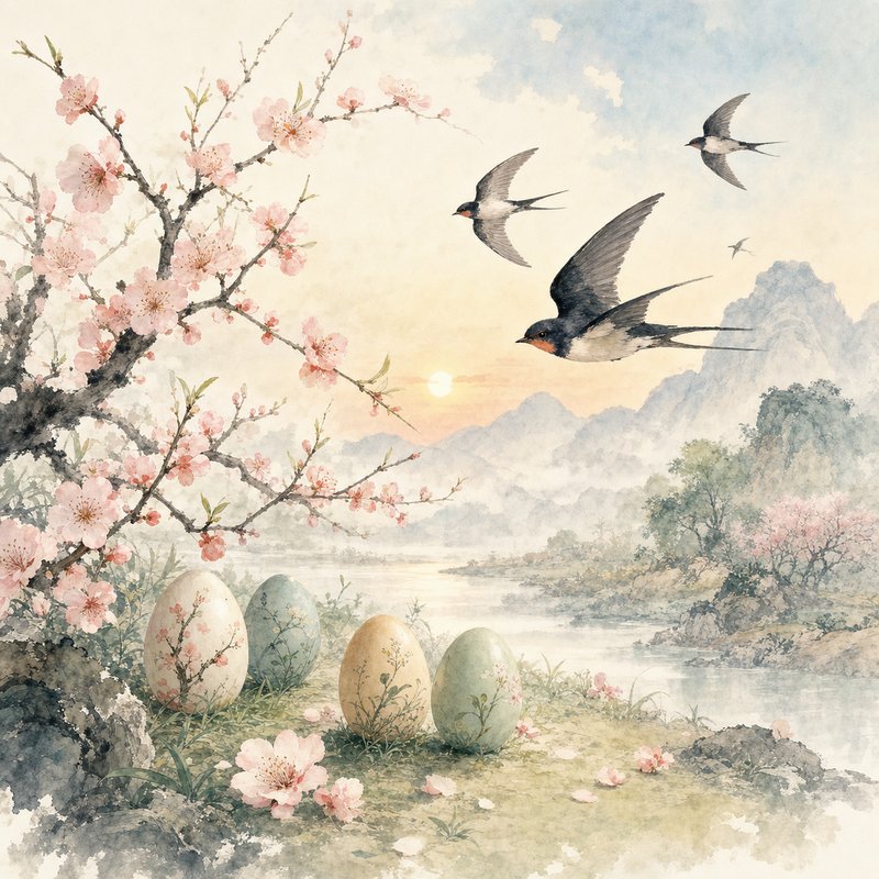 春分节气插画