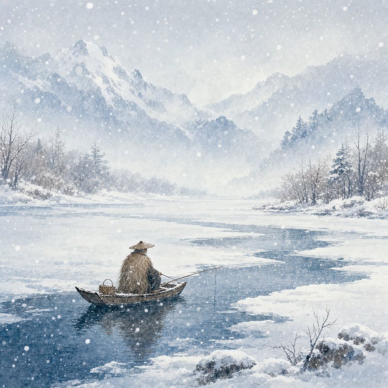 大雪节气插画