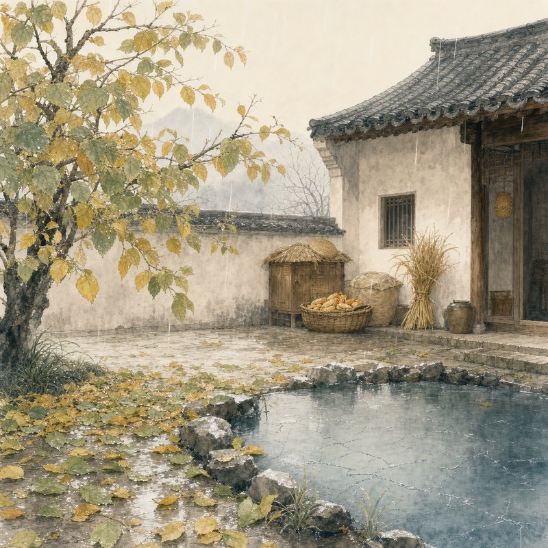 立冬节气插画